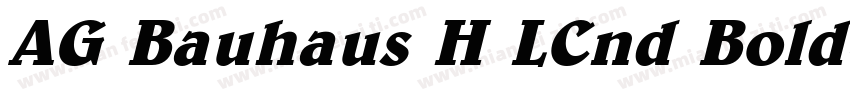 AG Bauhaus H LCnd Bold字体转换